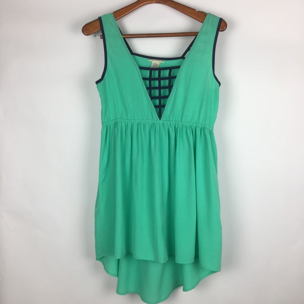 Sundress High Low sleeveless Cut Out v neck dress